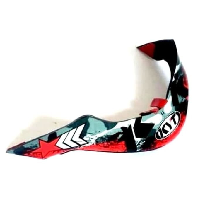 Spoiler Kyt R10 3D RED Kyt R 10 Series 3 Hitam Merah