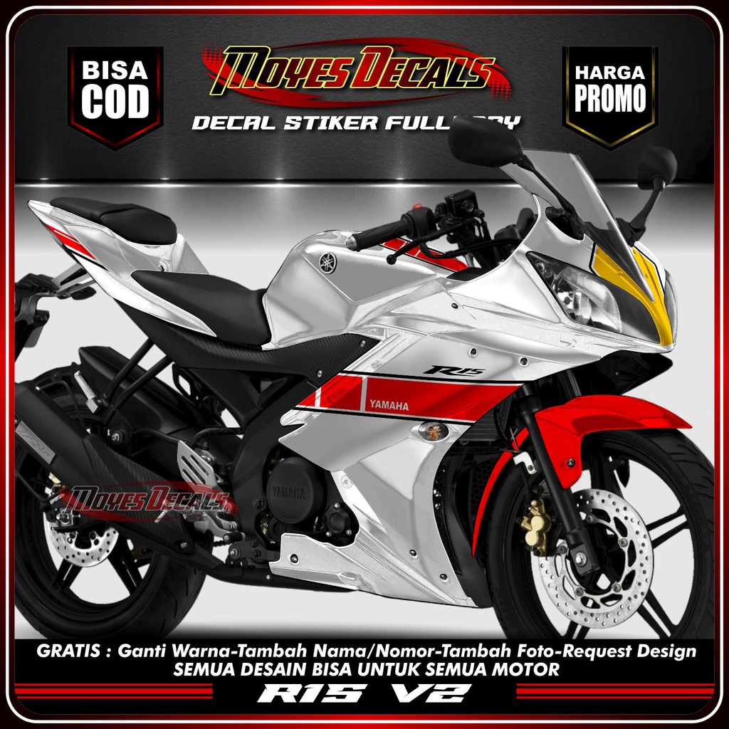 STRIPING R15 V1 V2 DECAL R15 LAMA STICKER YAMAHA R15 V1 R15 V2 RACING YAMAHA