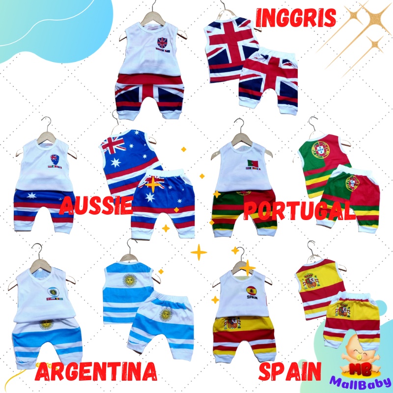 Setelan Anak Bayi Laki Laki 6 9 12 Bulan Baju Kutung Singlet Bayi 1 2 Tahun Aussie Australia