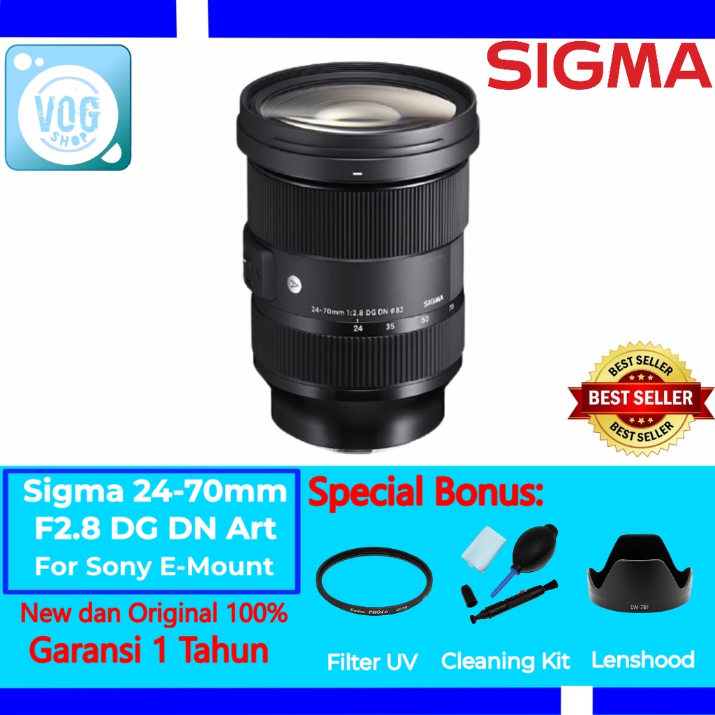 Lensa Sigma 24-70mm f2.8 DG DN ART For Sony E-Mount - Sigma 24-70mm