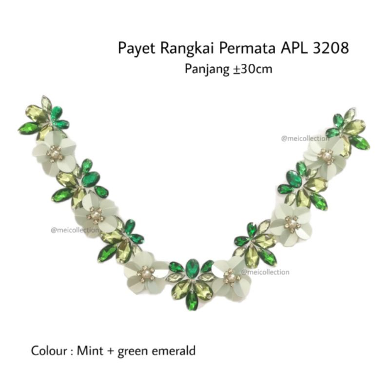 Payet rangkai permata 3d APL 3208