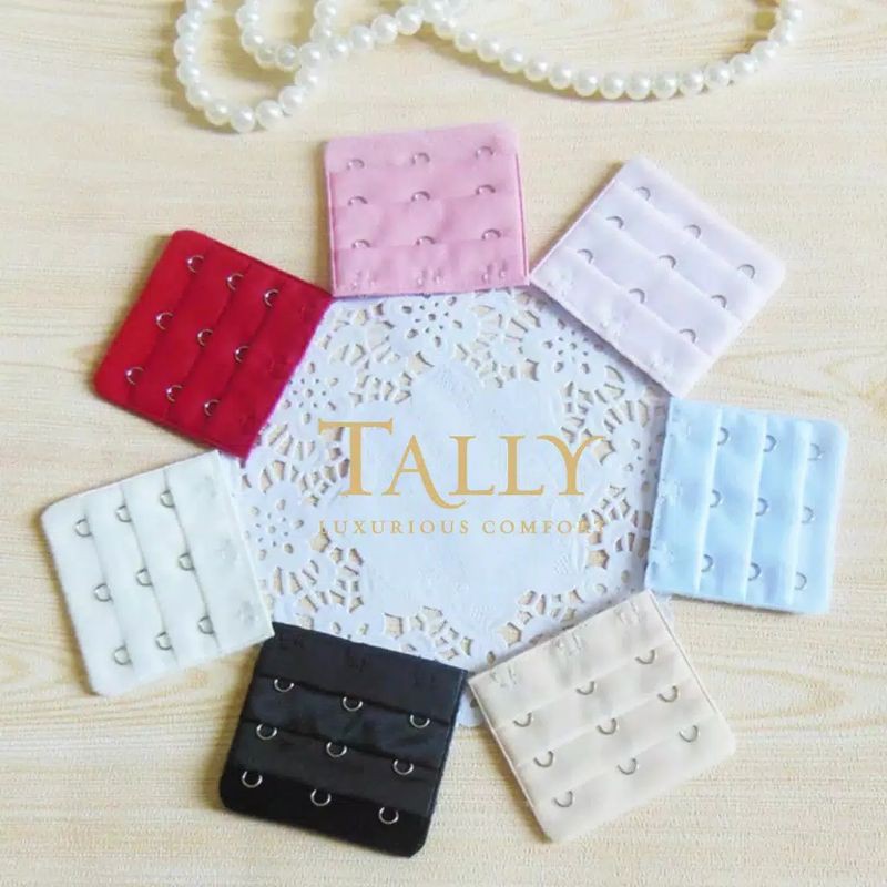 TALLY Bra Extension / Sambungan BH / Sambungan Bra Kait 2, 3 dan 4