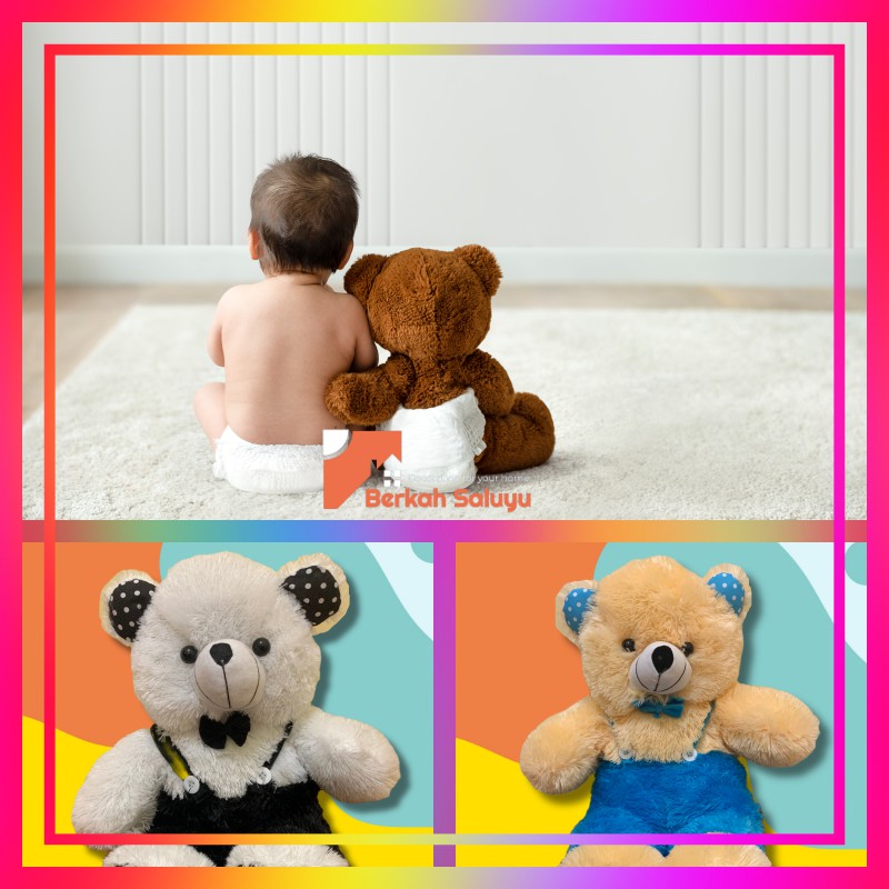 Boneka Teddy Bear pita I boneka jojon I mainan anak I kado I hadiah