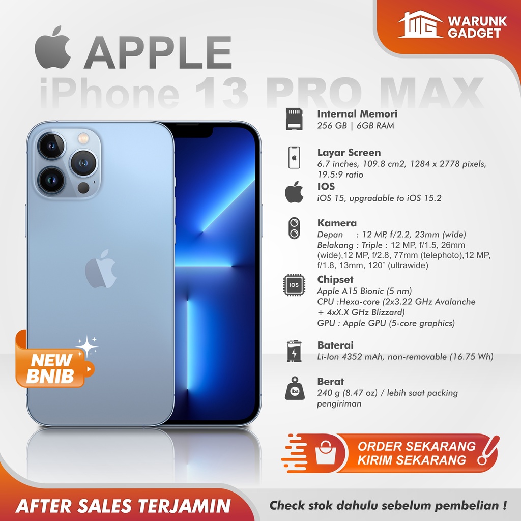 Jual iPhone 13 PRO MAX NEW BNIB !!! Indonesia|Shopee Indonesia