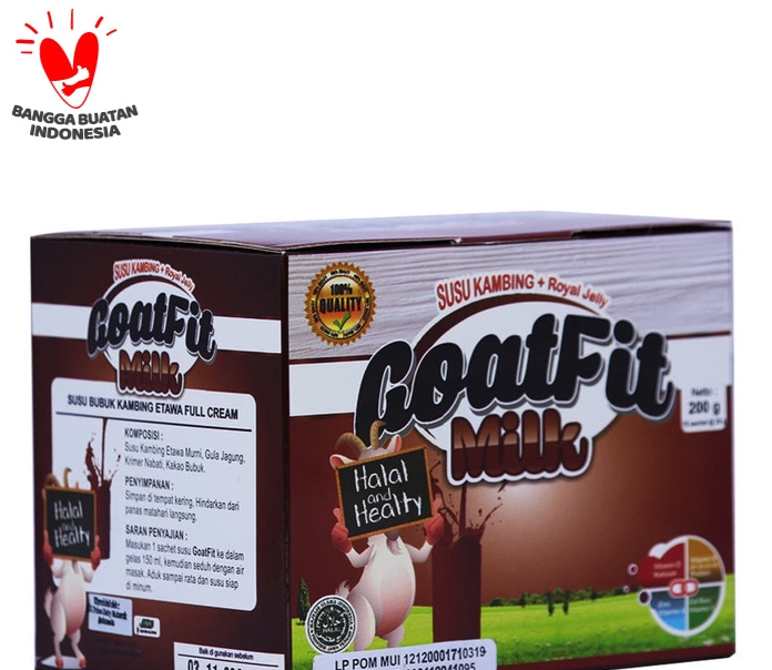 

NEW Susu Kambing Etawa Goatfit Milk COKLAT ISI 10 Sachet/ GoatFiT