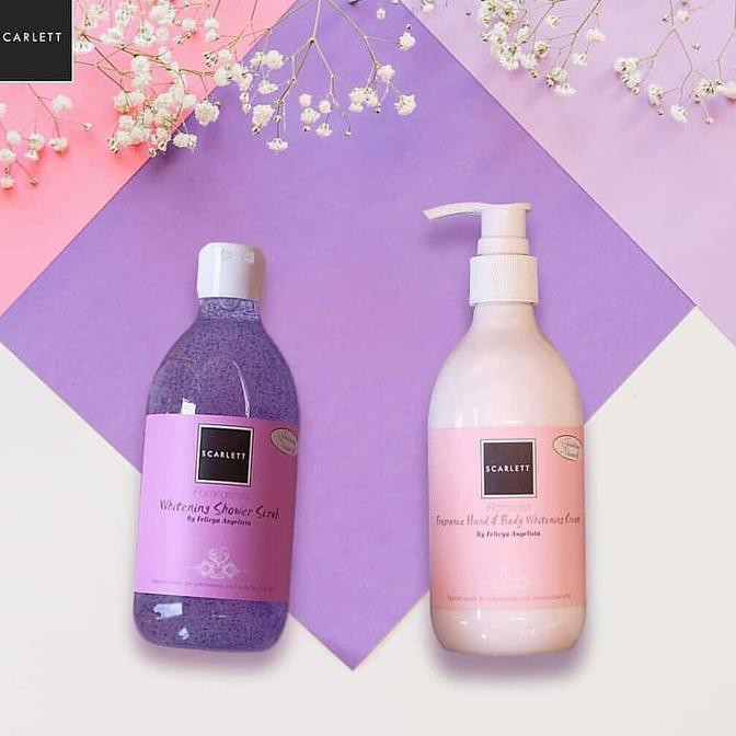 PAKET SCARLETT BODY SCRUB & BODY LOTION SCARLETT WHITENING SALE