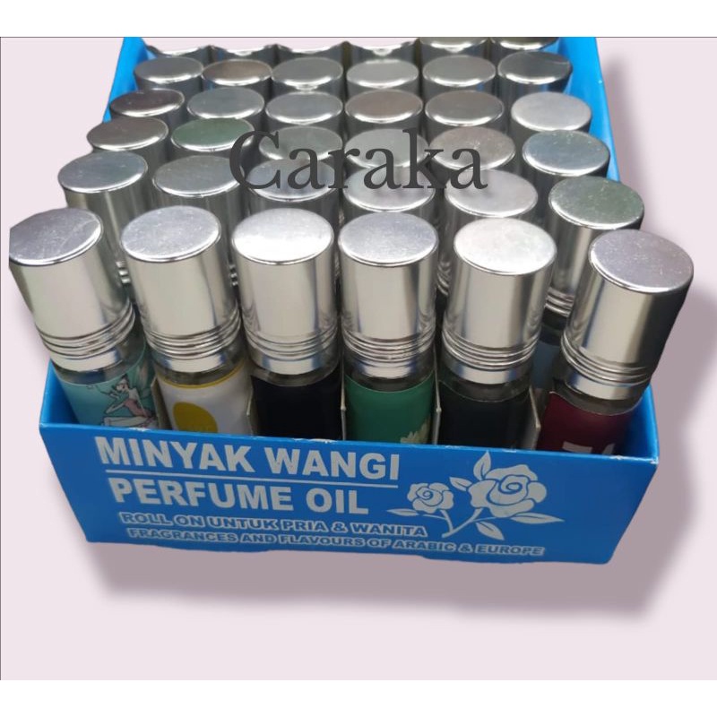 PAKET USAHA - PARFUM ROLL ON 6ML NON ALKOHOL (FREE BOX DISPLAY 36 PC) BEST SELLER