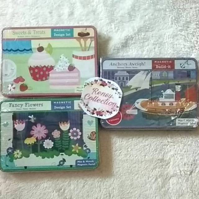 

Magnetic design set anchors aweigh fancy flowers sweet & treats