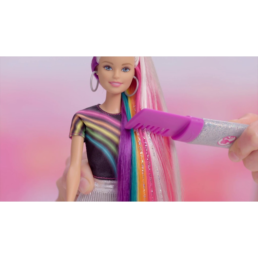 barbie doll glitter hair