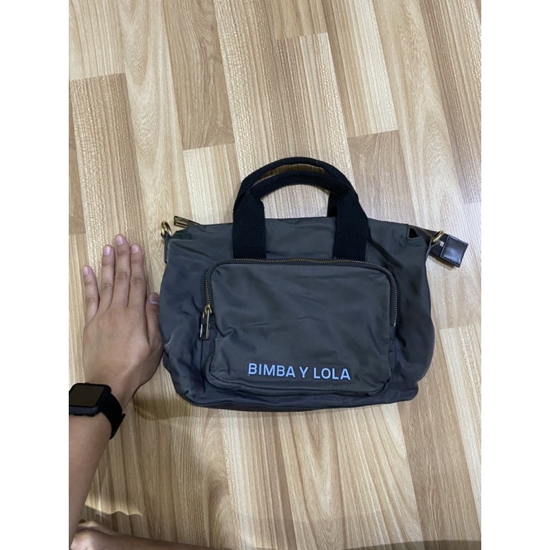 Authentic Bimba Y Lola Medium Crossbody Bag (GREY) / tas Bimba Y Lola (PRELOVED)