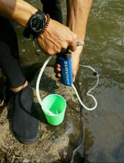 Miltract jatah tni / katadyn indonesia / filter air minum / penjernih air / mini water purifier