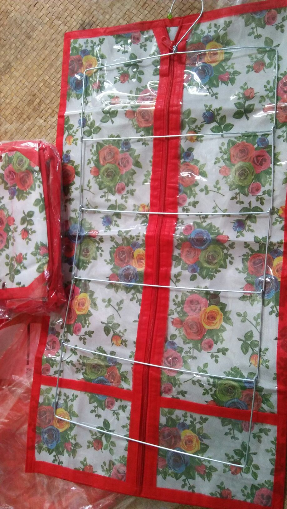 Bisa Codpromo Murah Paket 5in1 Rak Gantung Motif Bunga Tanpa Resleting Kualitas Terbaik Dan Termurah