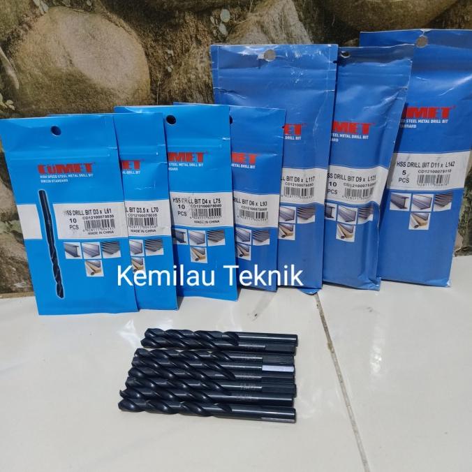 Paket Mata Bor Besi Stainless CUMET BLACK OXIDE Germany Std Termurah