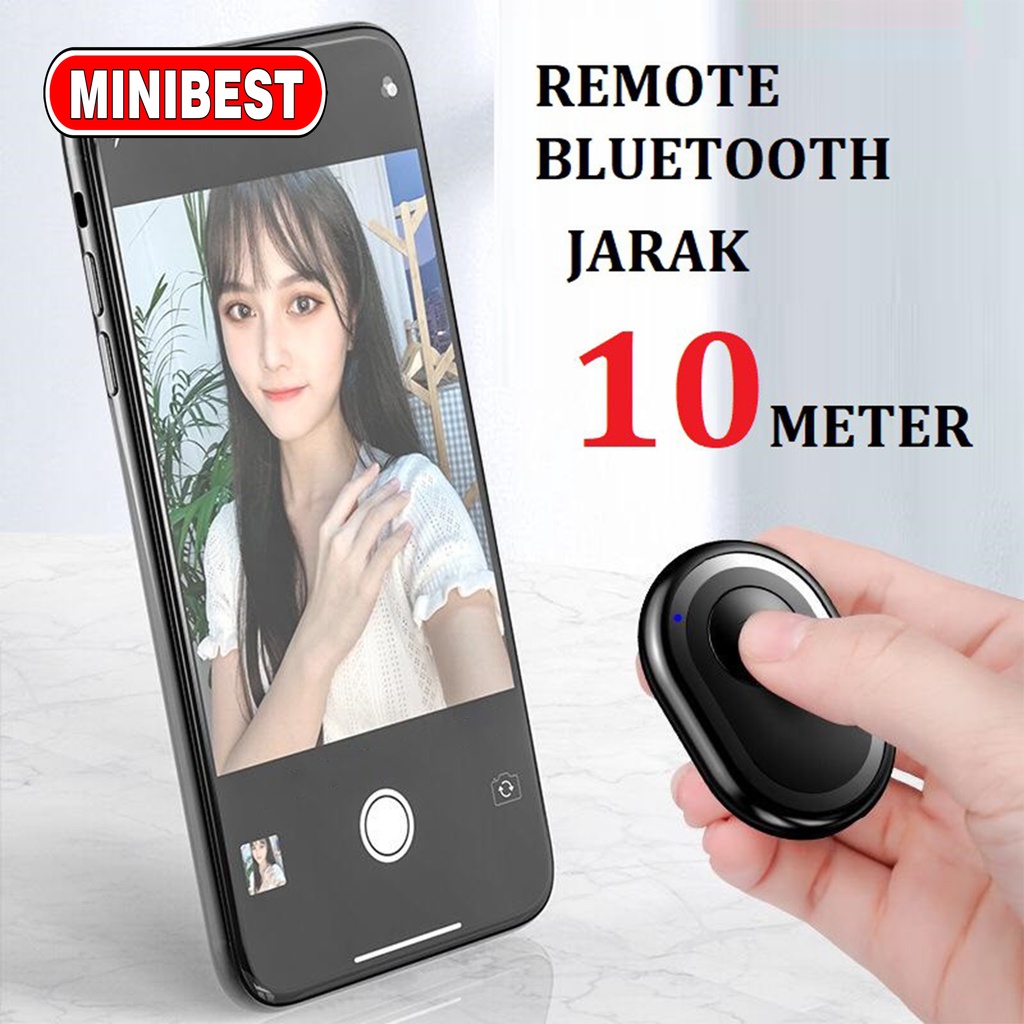 REMOTE BLUETOOTH REMOTE SHUTTER KAMERA / REMOTE SELFIE / REMOTE FOTO HP REMOT