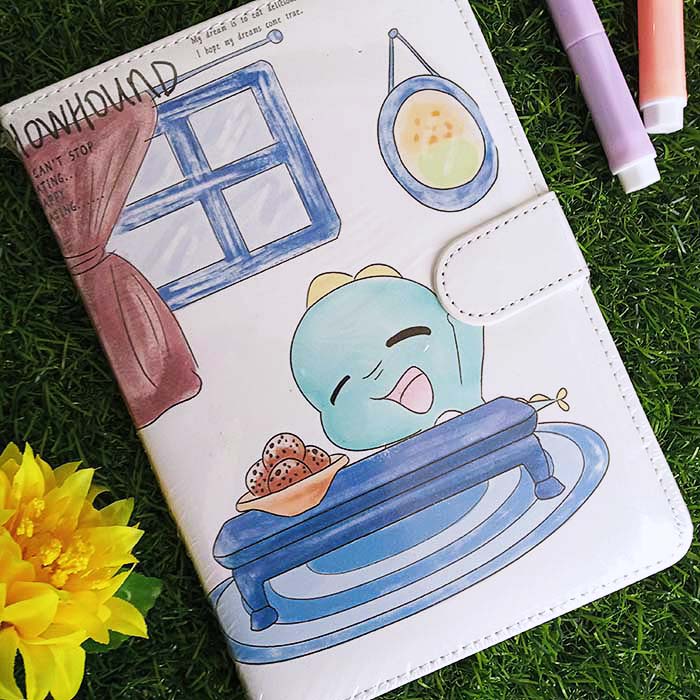 

Monthly Planner Hardcover Glossy / Agenda Kunci Magnet - CHOWHOUND - Rabbit