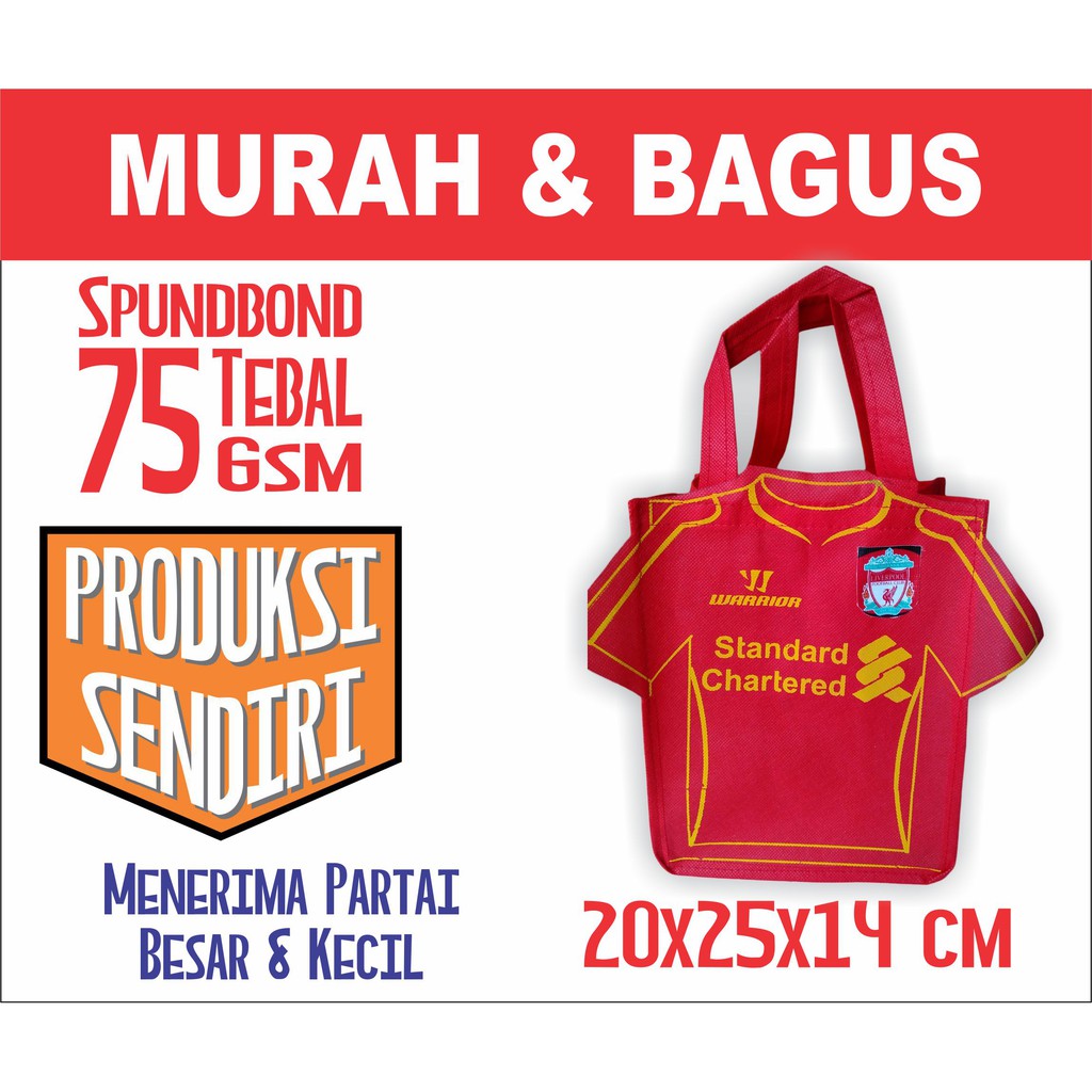 

Tas Souvenir Ultah Anak Jersey Bola LIVERPOOL