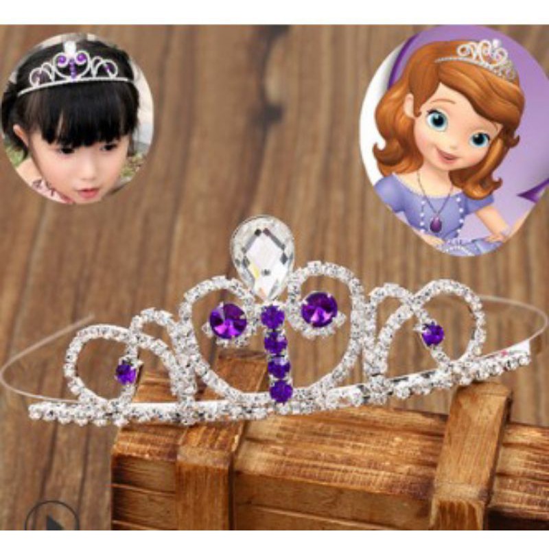 mahkota sofia the first dan paket dengan kalung