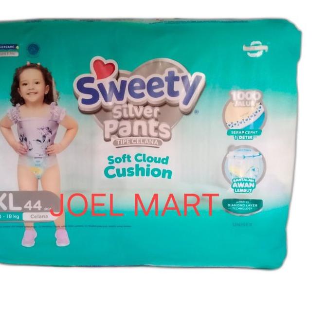 SWEETY SILVER PANTS XL 44 XL44 TIPE CELANA / SWEETY SILVER PANTS / POPOK CELANA SWEETY SILVER XL44