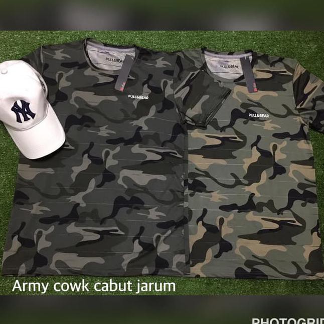 Baju Kaos Army Camo Pull And Bear