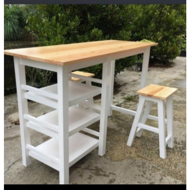 meja makan minibar kayu jati belanda