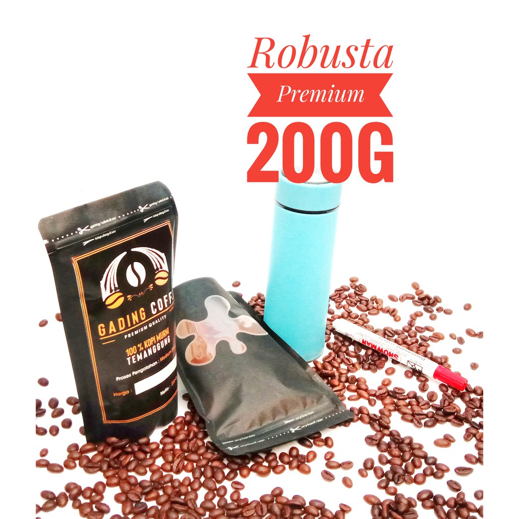 Kopi Temanggung, Kopi Robusta, Bubuk Kopi Robusta Asli &amp; Murni 150g 200g 250g 500g 1kg. Coffee