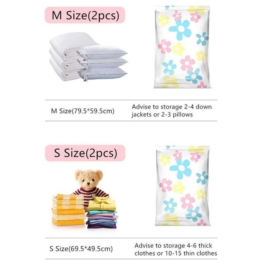 Plastik Vacum Bag Simpan Baju / Vacuum Clothes Bag 10pcs Free Pompa