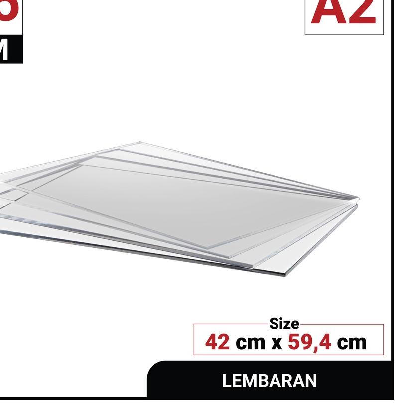 

GRATIS ONGKIR✅LEMBARAN ACRYLIC / AKRILIK A2 1.5MM TRANSPARAN GROSIR BERKUALITAS|RA4