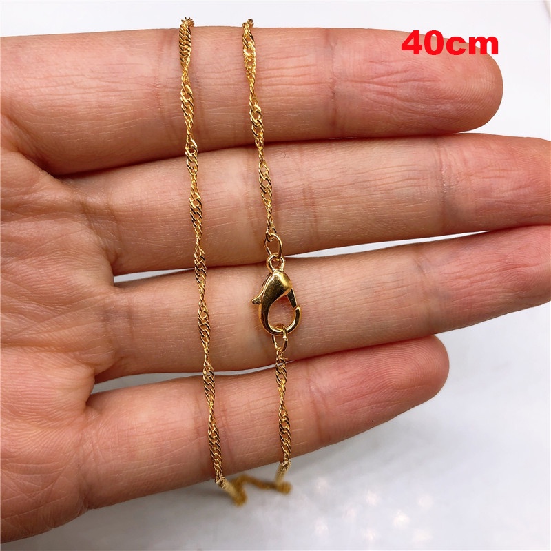 1pc Kalung Choker Clavicle Rantai 40cm Untuk Wanita