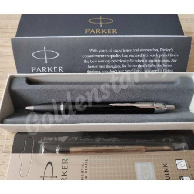 

Paket 1 Klik: 1 pcs Parker IM LQ Black CT Ballpoint + 1 pcs Refill Ballpoint