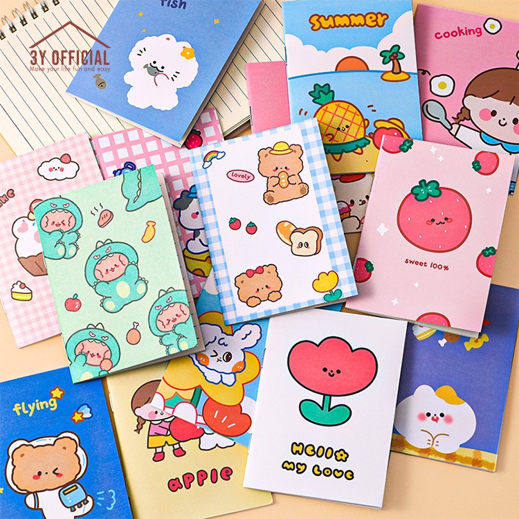 Buku Tulis Mini / Notebook Kecil / Buku Tulis Kecil Motif Kartun