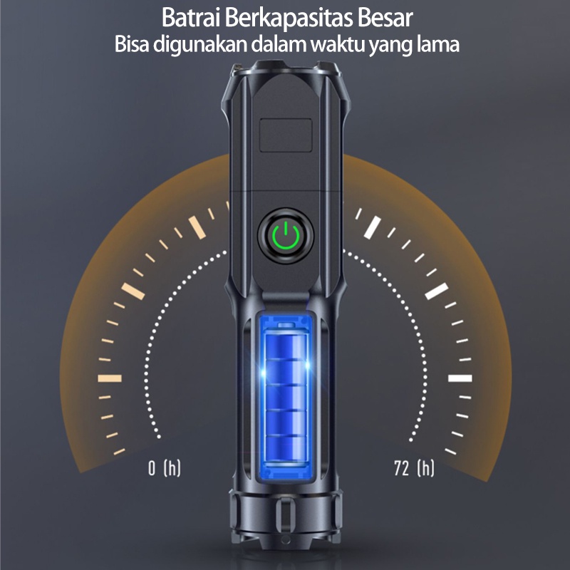 Senter Swat Led 36w  Senter Led Police Chargeable Senter Cas 3000 Lumen