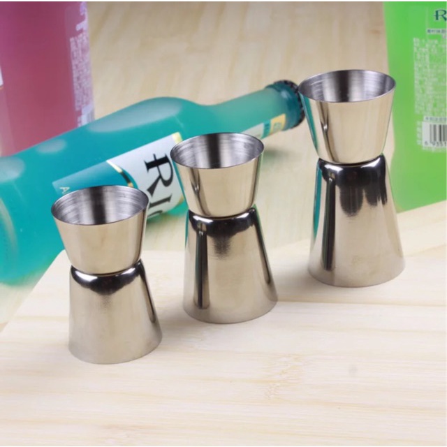 Jigger measure cup gelas ukur 20/40ml stainless steel