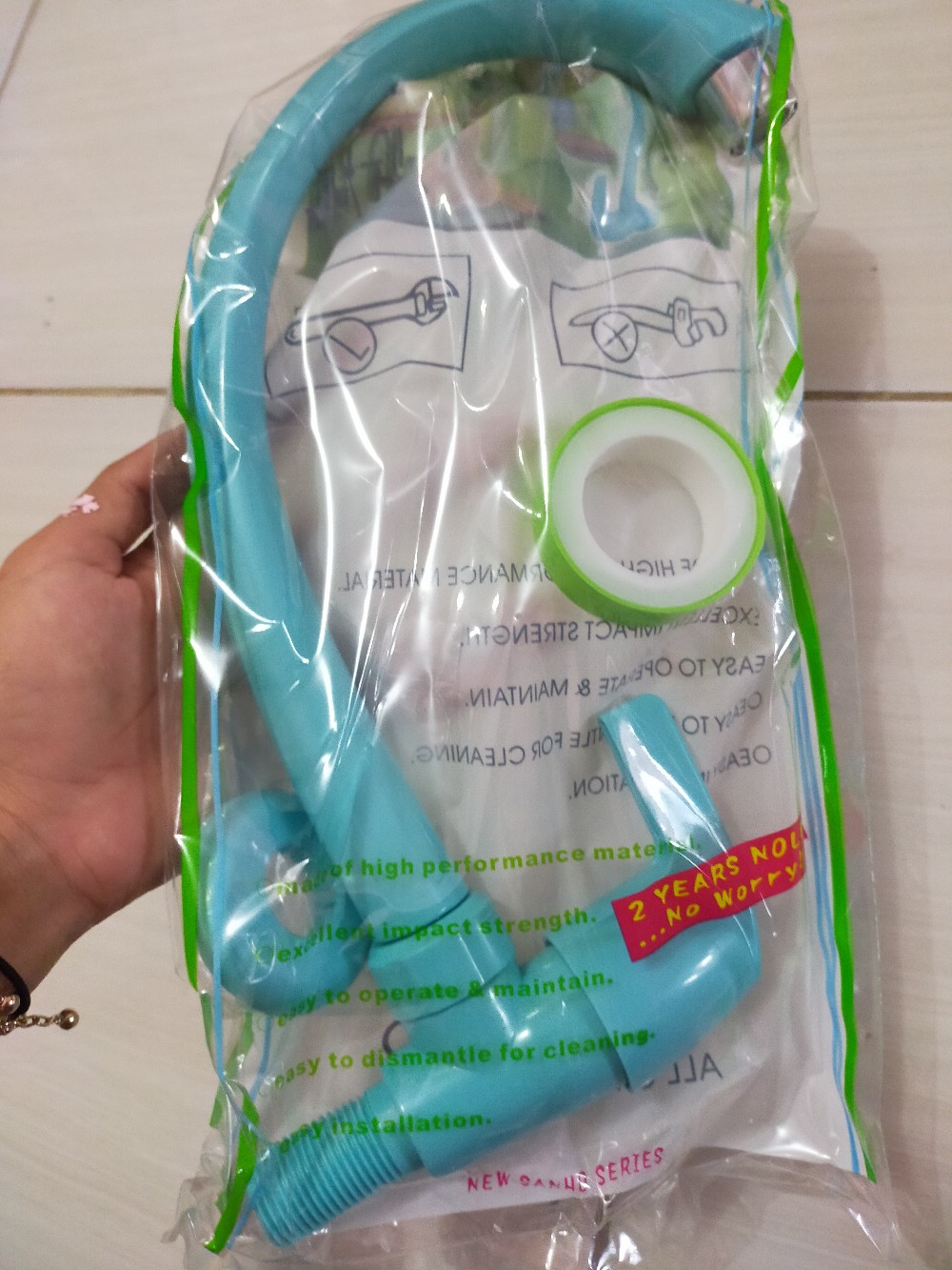 Kran Angsa Sanho Original Plastik - Kran Bak Cuci Piring - Kran Dapur - Kran Angsa Plastik - Kran An