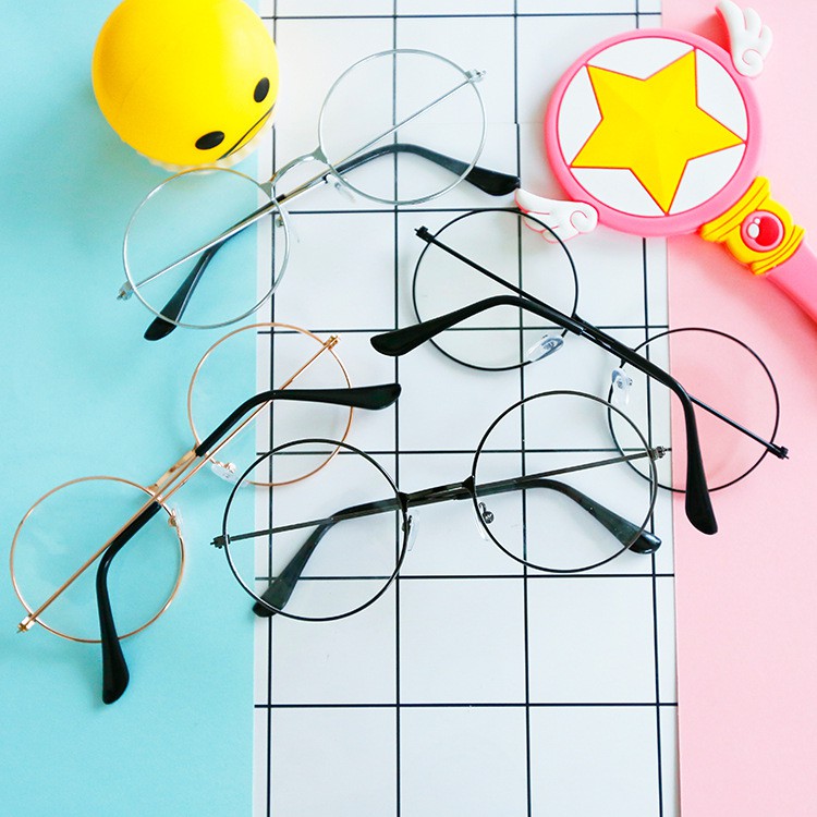 ELBER K300 Kacamata Bulat Wanita Kacamata Unisex Fashion Korea-6