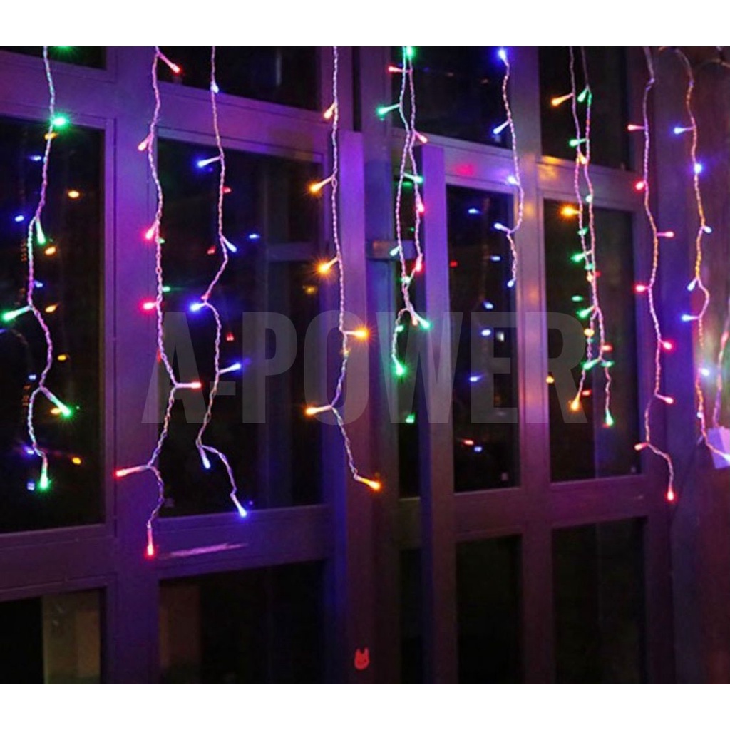Lampu LED Tirai Natal Tumblr