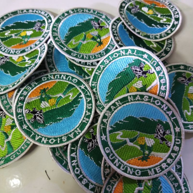 emblem patch bordir merbabu