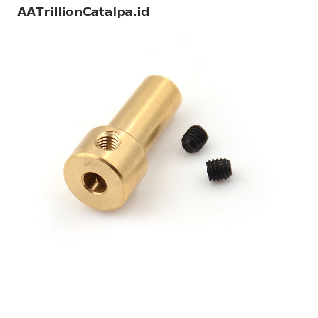 (AATrillionCatalpa) Jt0 Kopling Motor Shaft Bahan Kuningan Ukuran 2.3mm