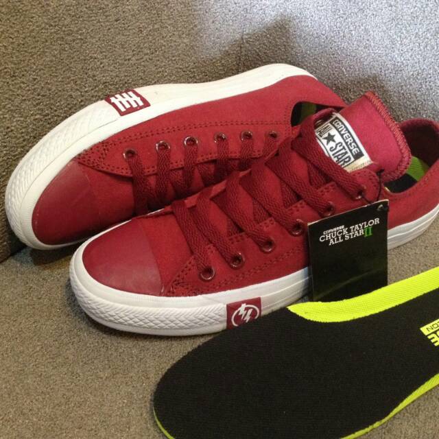 Sepatu Converse CT All Star X Undefeated Red Low With Lunarlon Original Premium Made in Vietnam BNIB