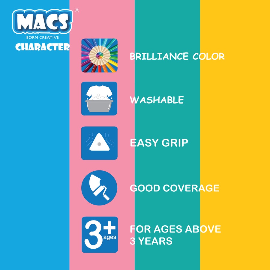 Spidol Marker MACS Color Pen 24 warna