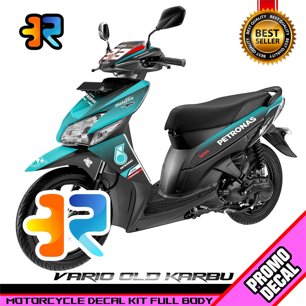 Decal Motor Vario Old Karbu Desain Petronas Sticker Decal Full Body