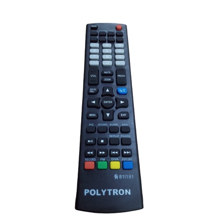 Remot TV Polytron 81l191 Kotak Remot Tv LED/LCD Grade Original+2Batre