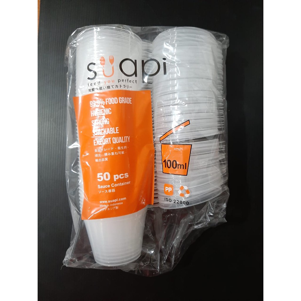 Sauce Cup tempat saus suapi 35ml, 25ml, 75ml, 100ml