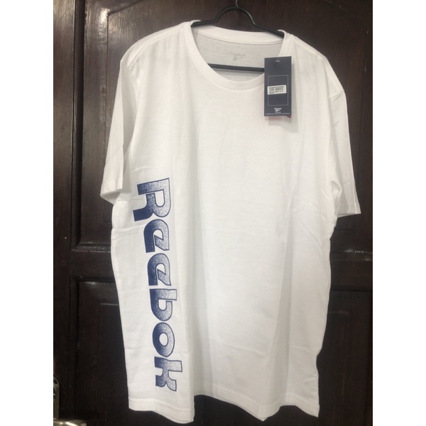 kaos reebok original size L warna putih