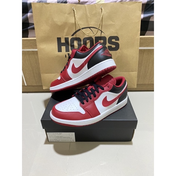 air jordan 1 low bulls (gym red)
