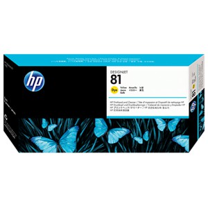 HP 81 Yellow Dye Printhead and Printhead Cleaner (C4953A) Original