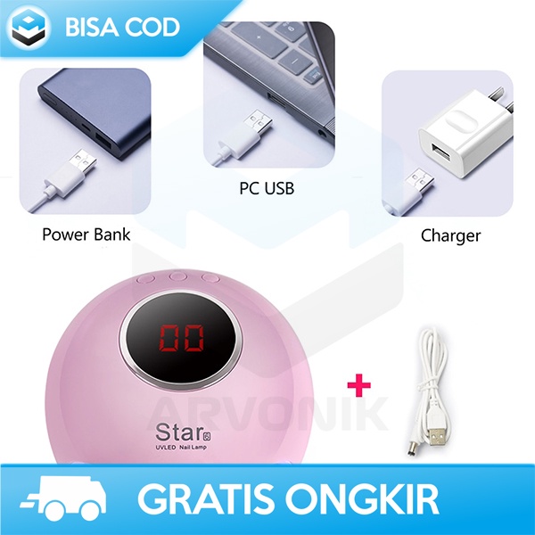 ALAT PENGERING KUTEK KUKU DENGAN UV ROHWXY 36W CEPAT KERING ORIGINAL