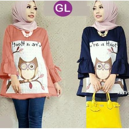 58234/baju tunik wanita/atasan bigsize/blouse muslim wanita/baju jumbo /Fashion Muslim