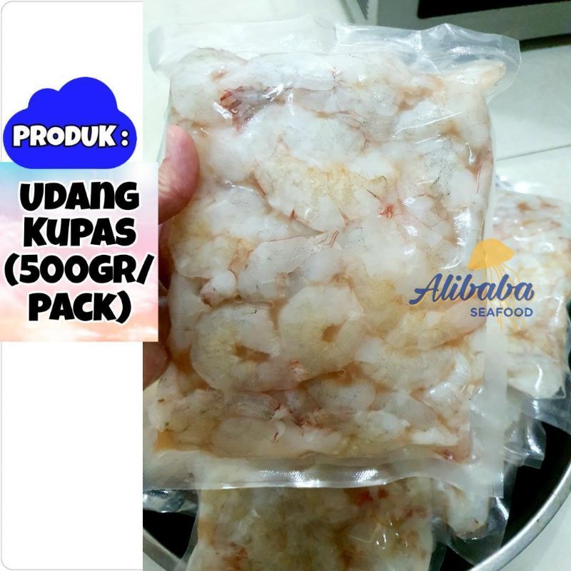 

Udang Kupas Size 80 Fresh Frozen 500gram