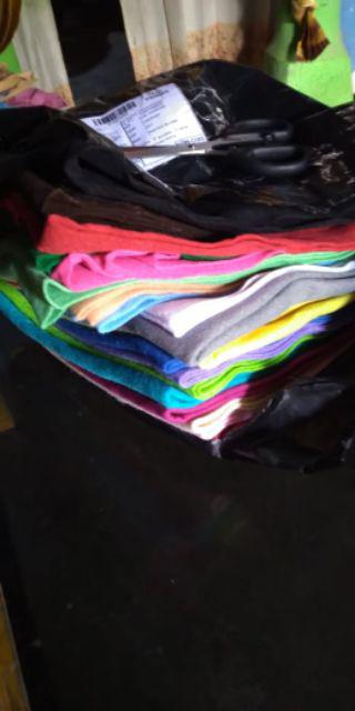 Kain Flanel Paket 19 Warna (ukuran Besar 50cmx45cm)