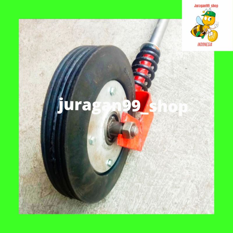 Roda Ban Gerobak Dorong Gletrek Roda Bantu Belakang Mati 500kg/ Roda Lorry Double Bearing / Roda Tro
